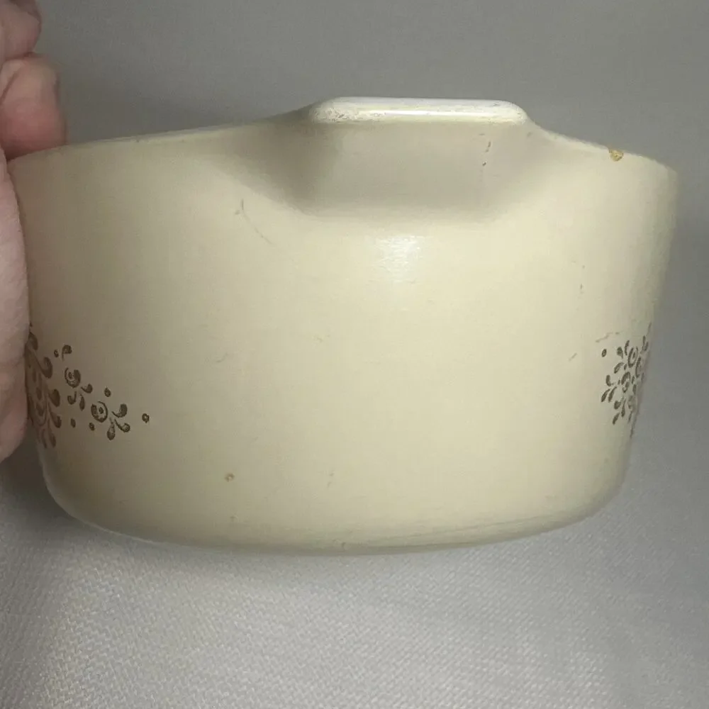 Vintage Pyrex By Corning Homestead Brown 474-B 1.5 qt Casserole Dish ~ NO LID